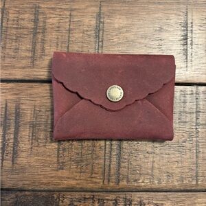 Portland Leather Goods Daisy Wallet Coin Purse in Merlot